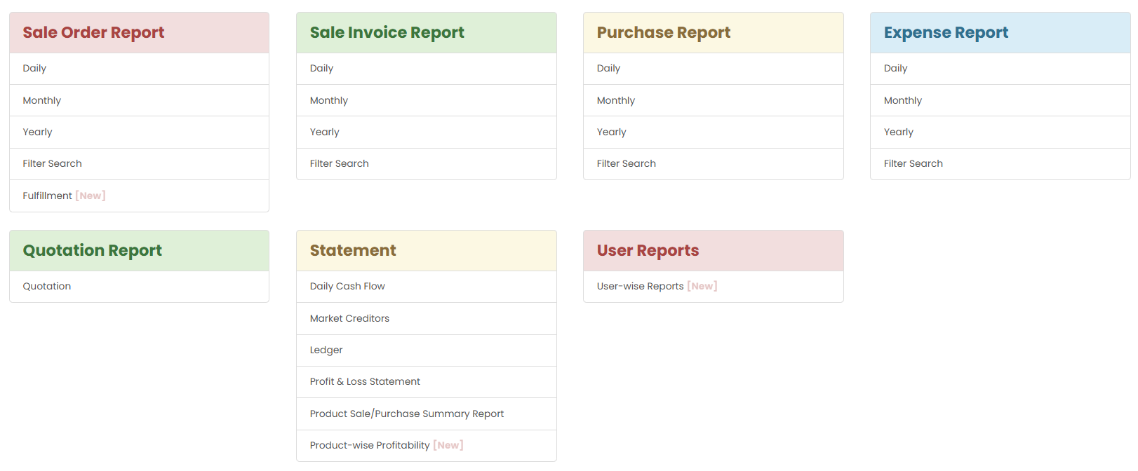 Reporting